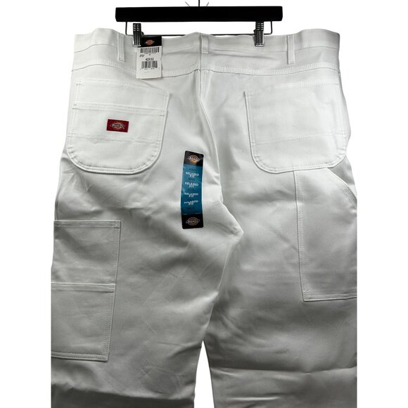 Dickies Pants Mens Double Knee Utility Carpenter Pants 42x32 White NWT Loop-Free - Picture 8 of 11